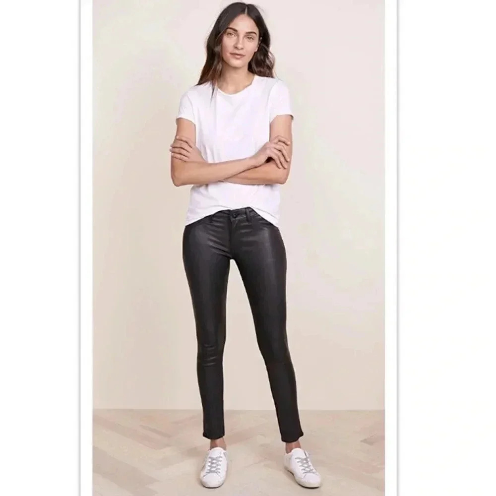 DL1961 // Emma Power Legging Leather Coated Jeans